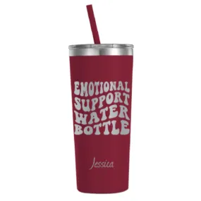 Emotional Support Water Bottle Engraved Tumbler