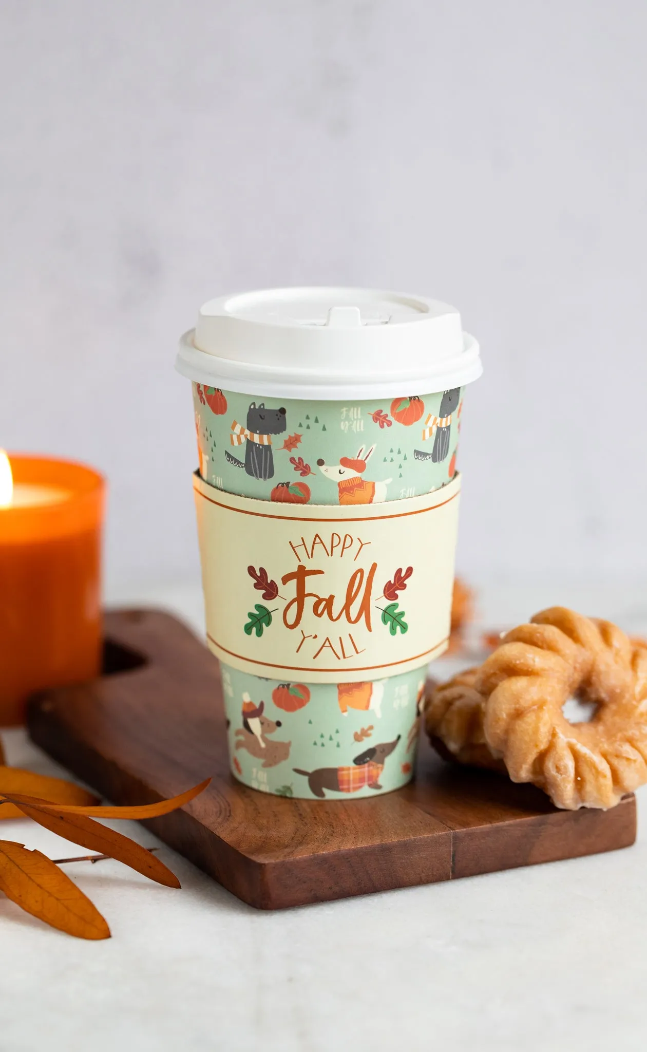 Fall Puppies To-Go Cups 8 count