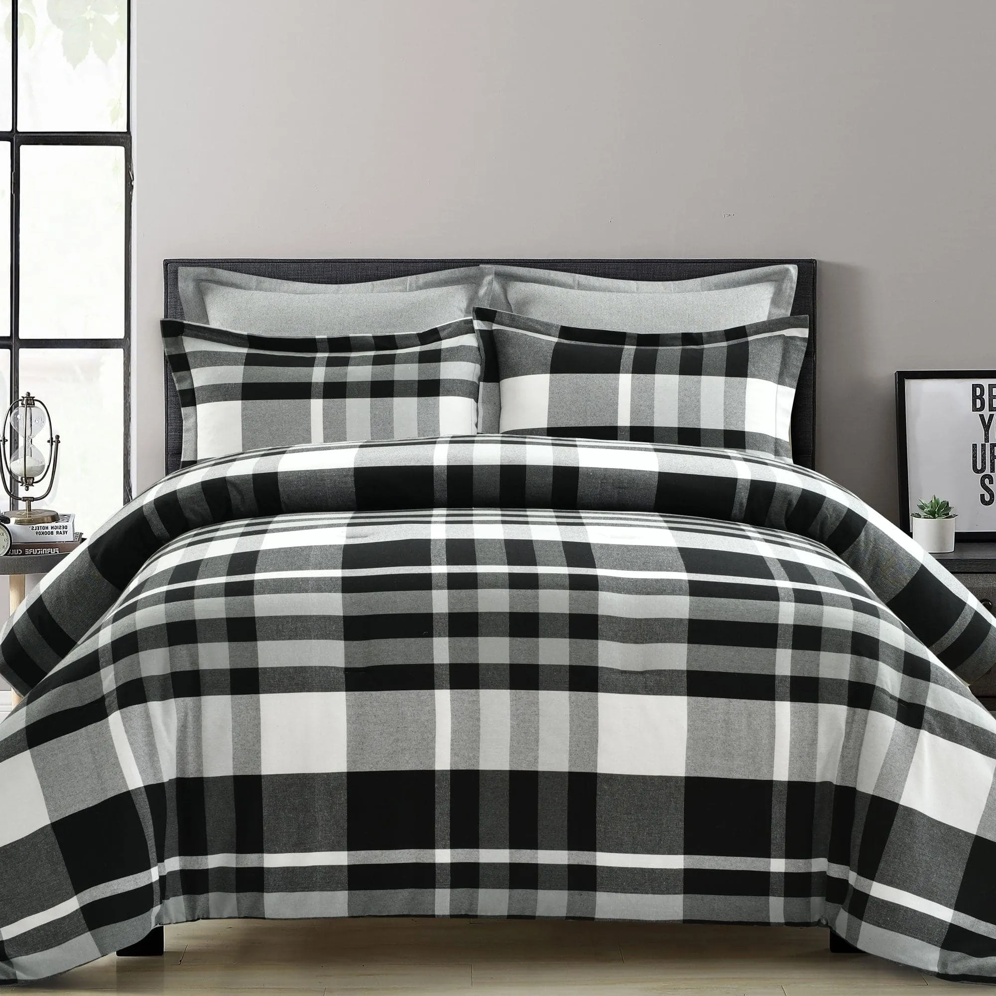 Farmhouse Yarn Dyed Plaid Comforter 5 Piece Set