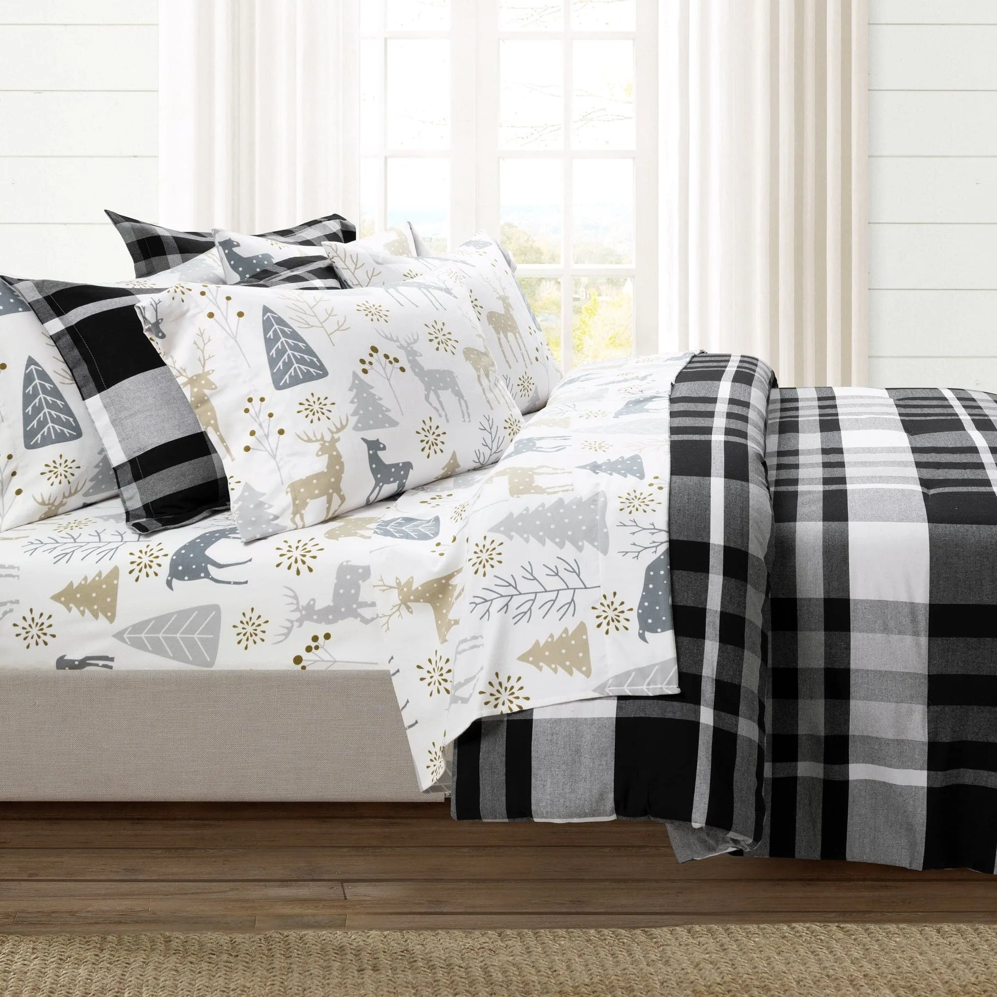 Farmhouse Yarn Dyed Plaid Comforter 5 Piece Set