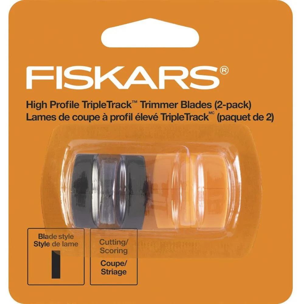 Fiskars High-Profile TripleTrack Trimmer Blades 2/Pkg Score & Cut