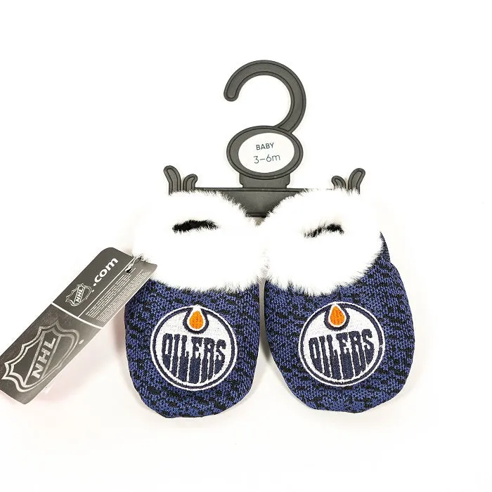 FOCO Infant NHL Edmonton Oilers Poly Knit Slippers