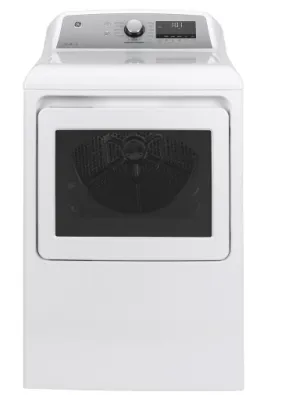 GE 7.4 cu. ft. Smart 120-Volt White Gas Dryer with Steam and Sanitize Cycle, ENERGY STAR