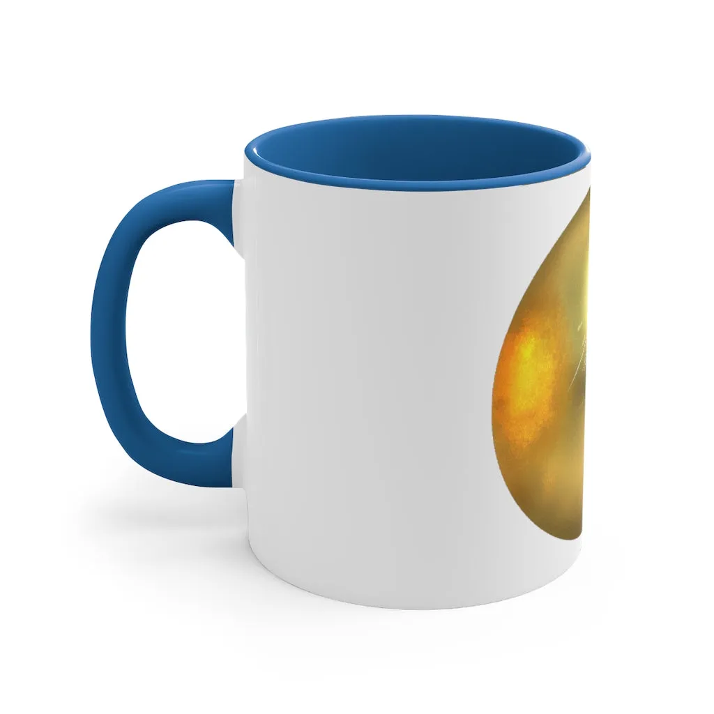 Gold Material Accent Coffee Mug, 11oz