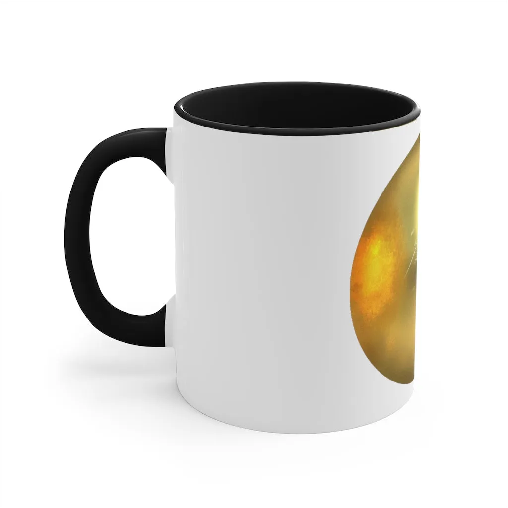 Gold Material Accent Coffee Mug, 11oz