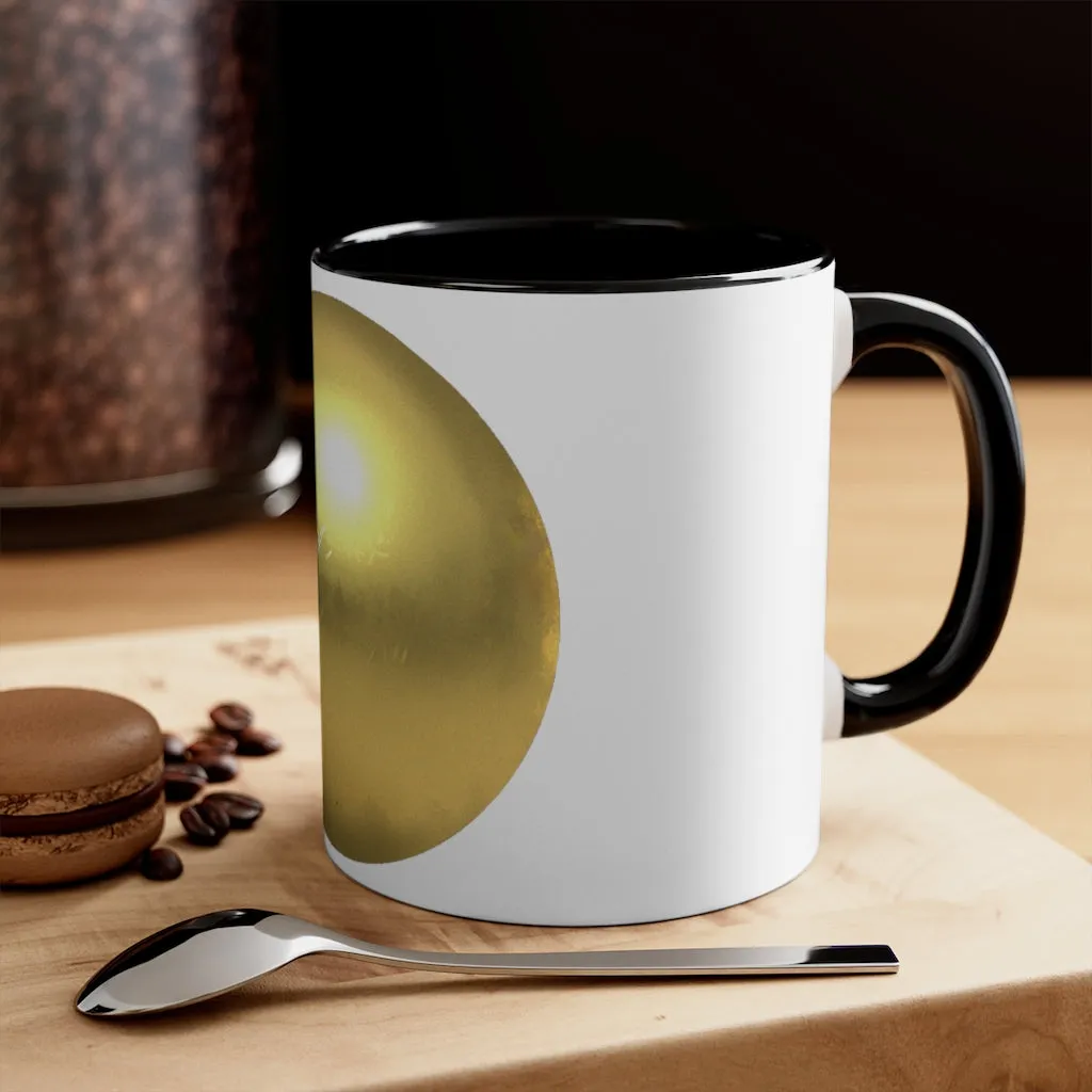 Gold Material Accent Coffee Mug, 11oz