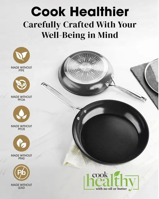 Gotham Steel Pro Hard Anodized 15 Piece Cookware Set