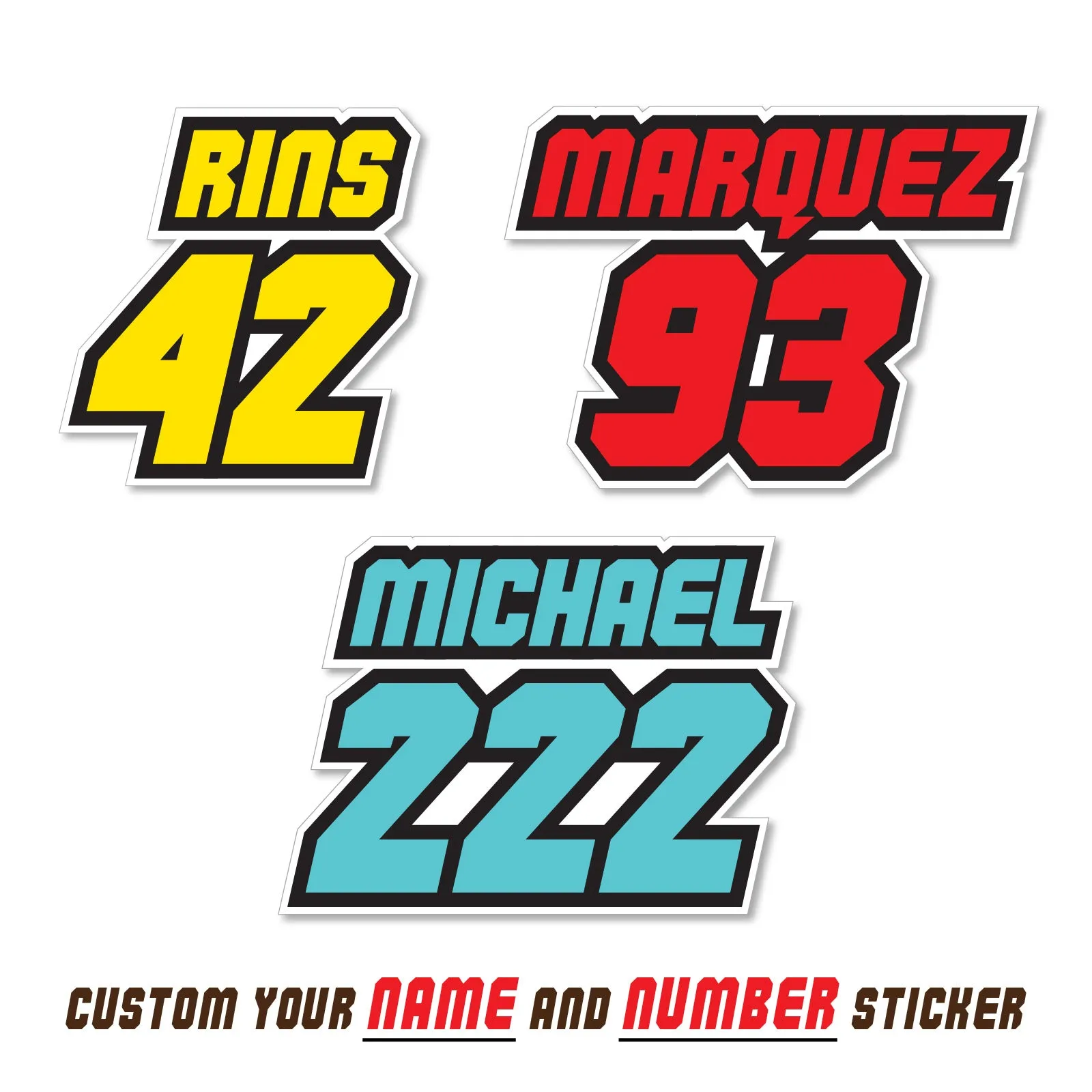 Graphic Kit Decals Fairing Sticker Custom Number For Razor MX500 MX650 - C005 Red Vibrant Brushstrokes