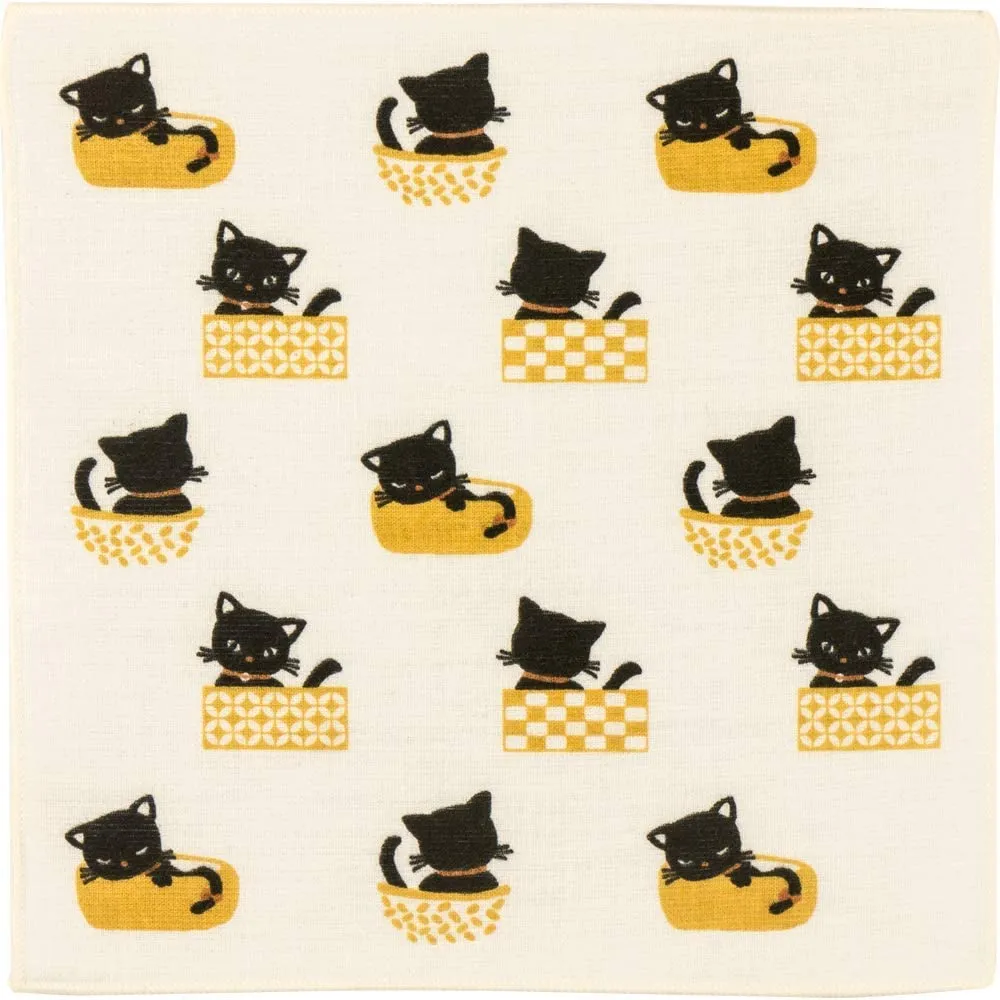 Hand Towel Black Cat