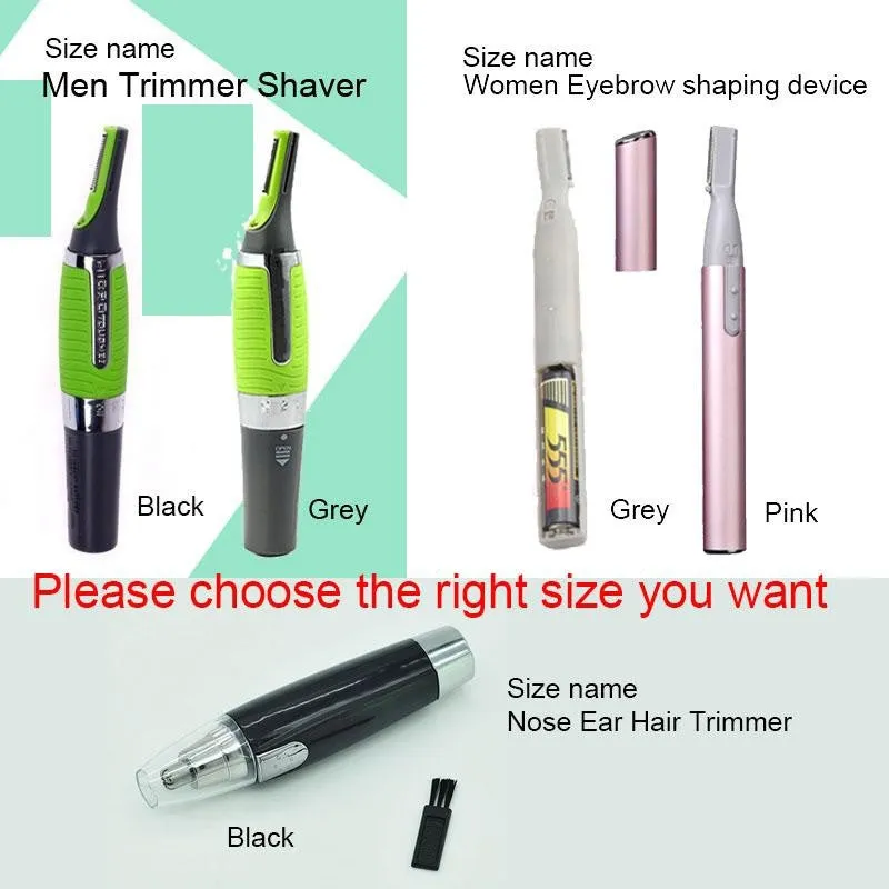 Handsome Men&Women Body Nose Nasal Ears Eyebrow Facial Hair Clipper Trimmer Shaver