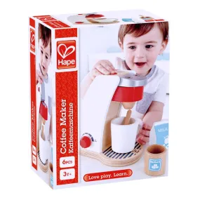 Hape Wooden Play Coffee Machine Assorted 6 pc