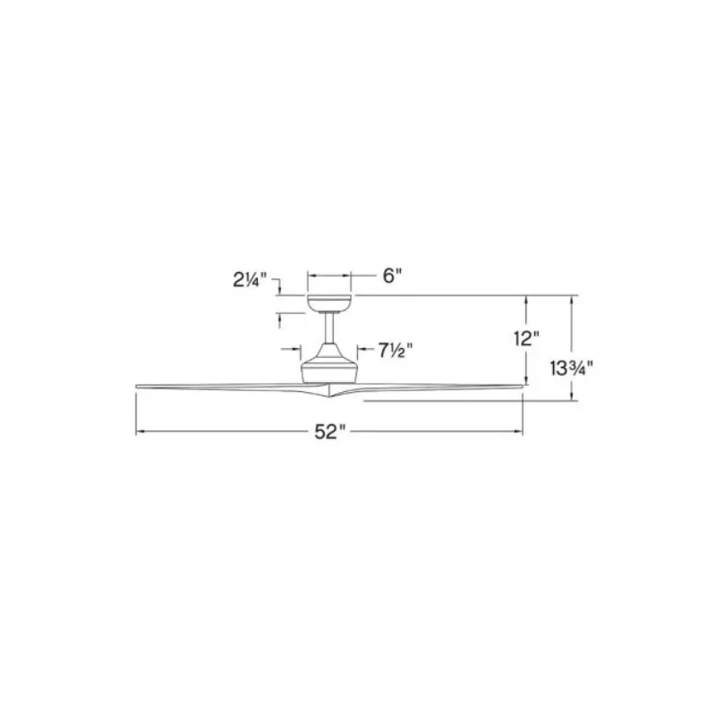 Hinkley 903752F Chisel 52" Ceiling Fan