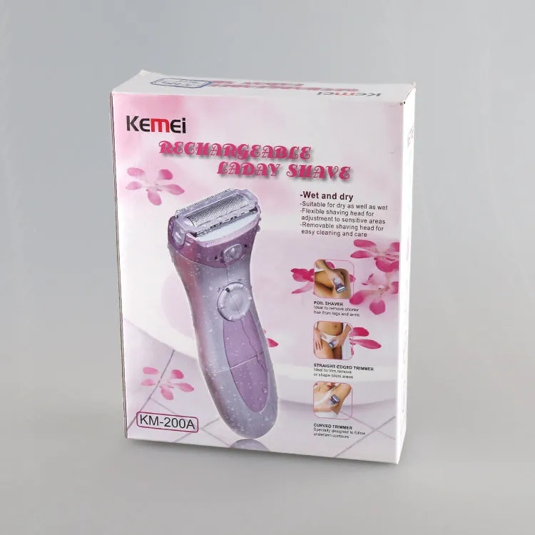 Household Rechargeable Waterproof Electric Ladies Hair Razor Plucker Razor