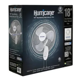 Hurricane 16"/18" Wallmount Fan