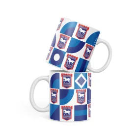 Ipswich Town Abstract Mug