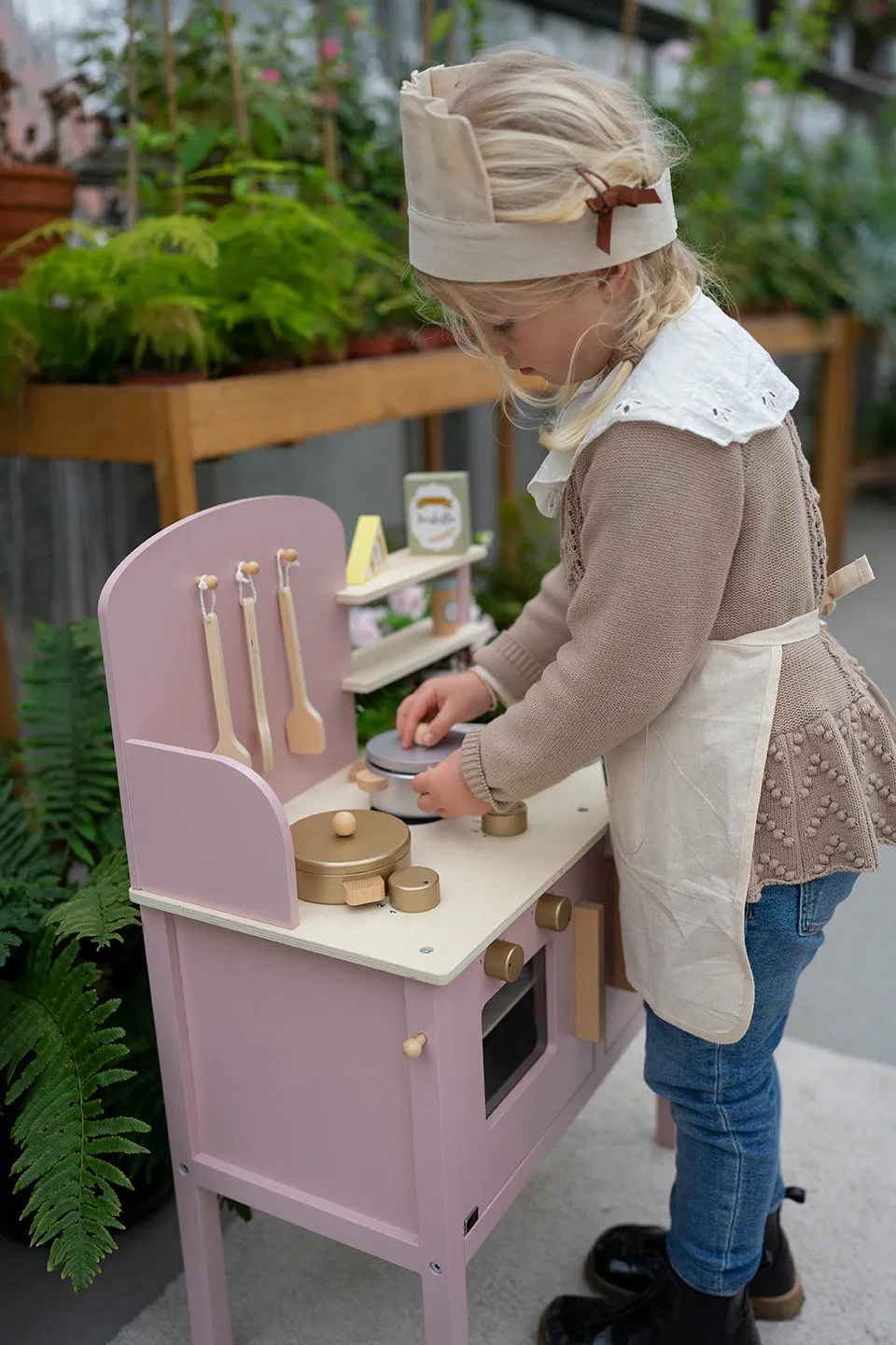 JaBaDaBaDo Kitchen with pot & pan - Pink