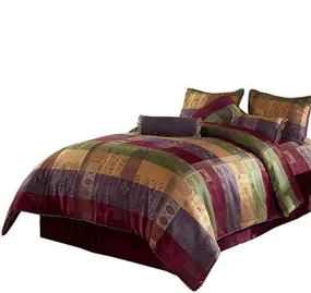 Jacquard Patchwork 7-Piece Bedding Set