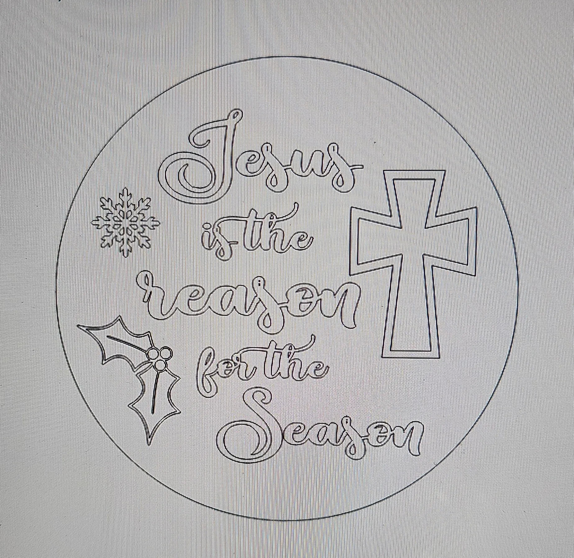 Jesus is the Reason for the Season with Cross