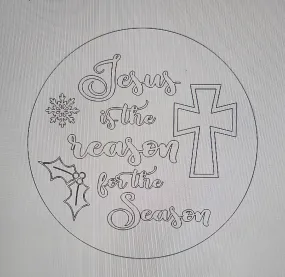 Jesus is the Reason for the Season with Cross