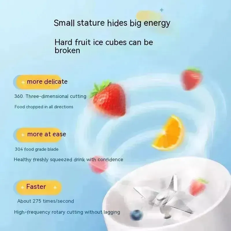 Juice Blender Household Vegetables And Fruits Smoothie  Multi-functional Household Charging