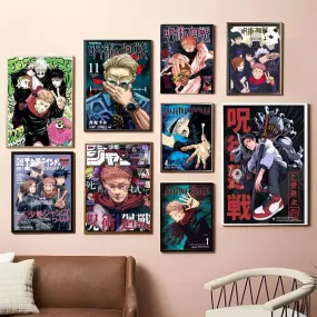 Jujutsu Kaisen Vintage Poster Wall Art - Anime Decor