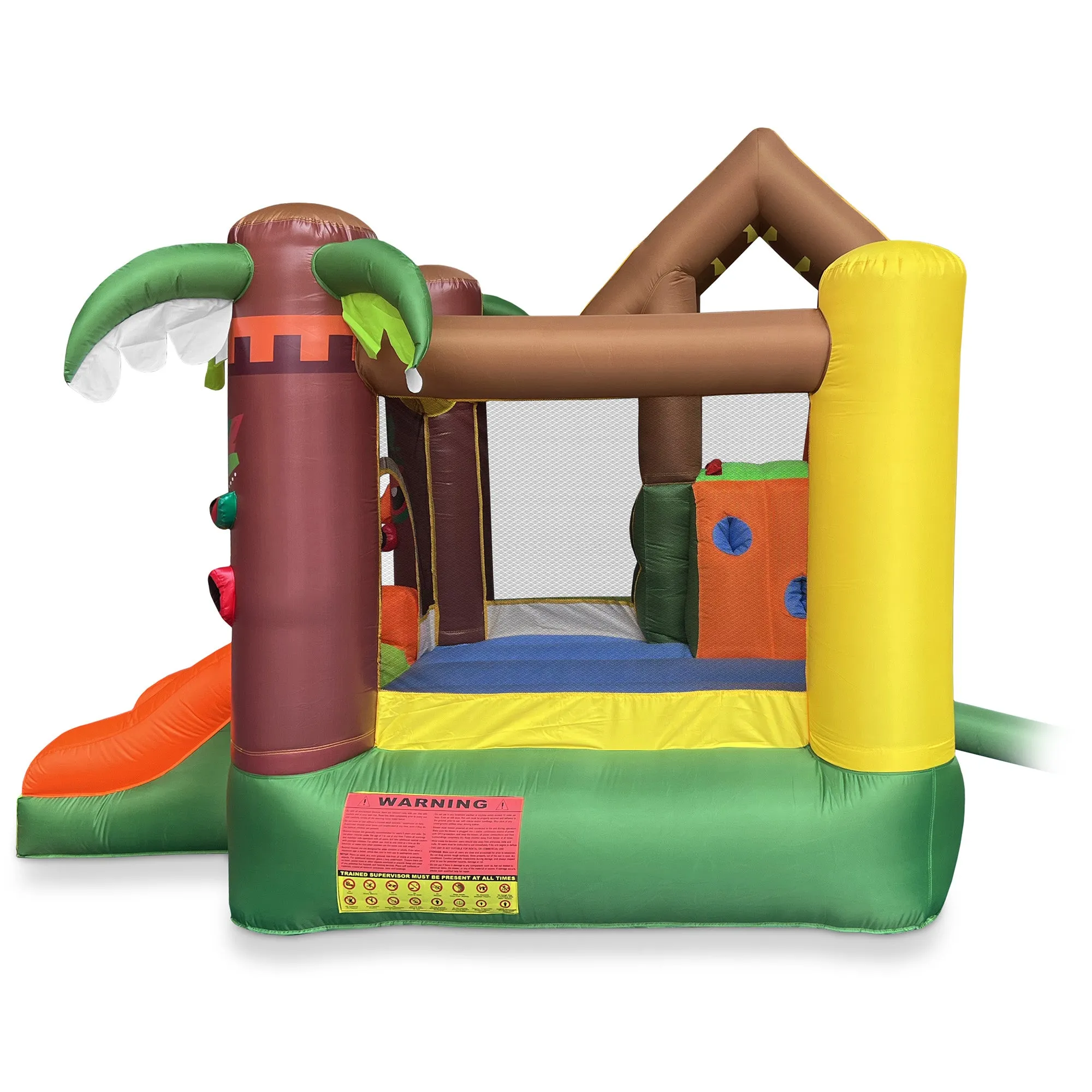 Jungle Bounce House for Kids with Blower - Two Slides, Large Jump Area