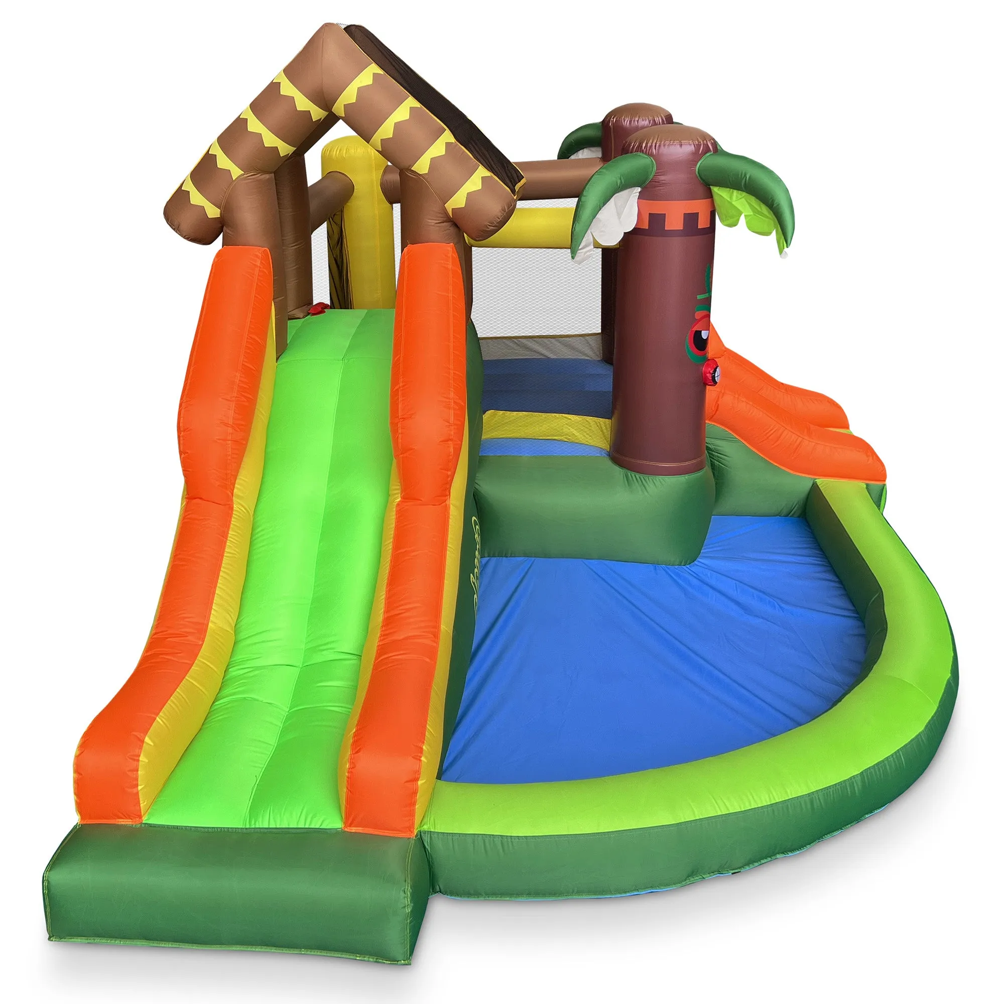 Jungle Bounce House for Kids with Blower - Two Slides, Large Jump Area