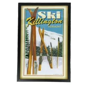 Killington Logo Vintage Style Wall Art: Ski Set