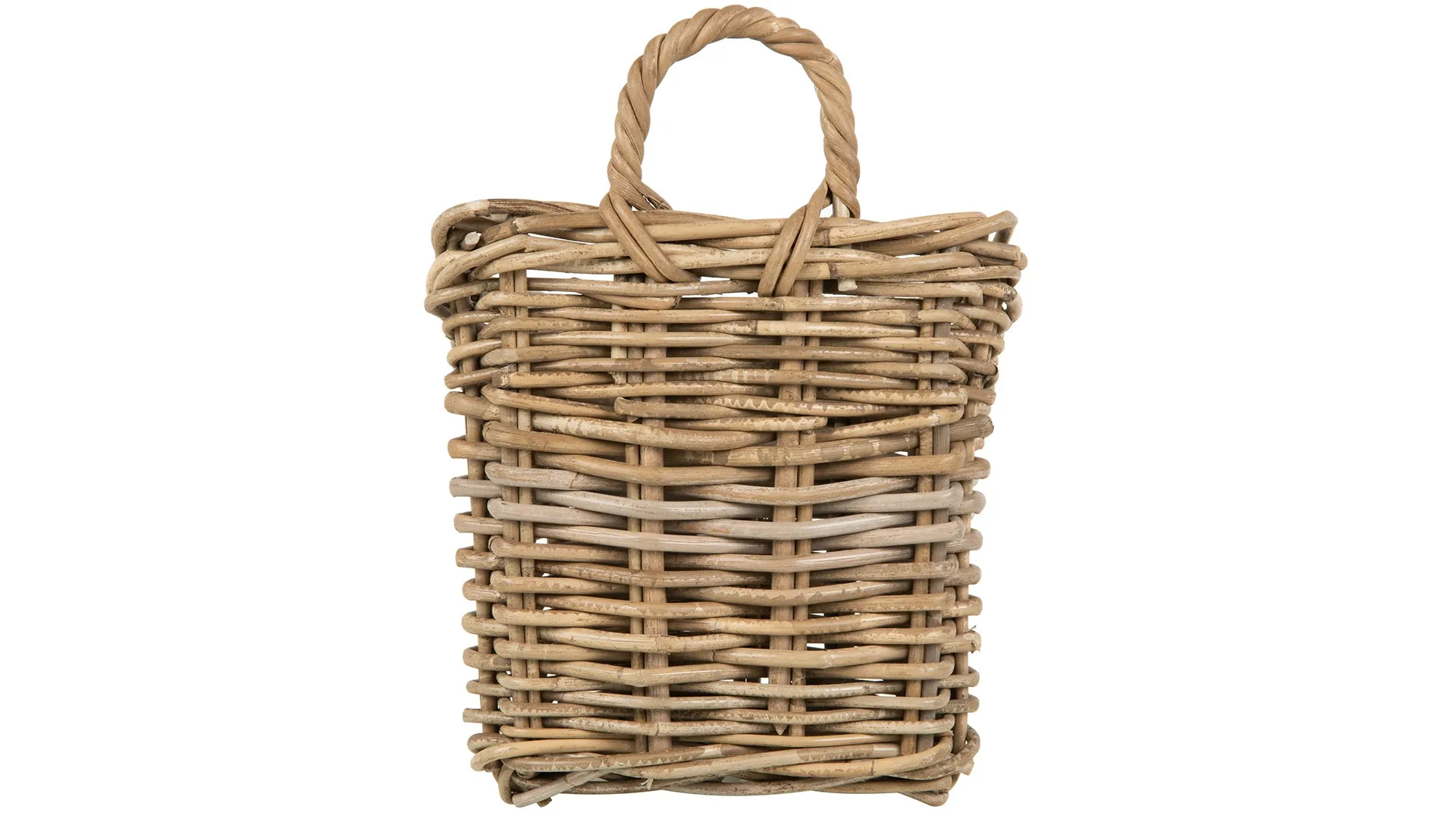 Kobo Rattan Wall Basket, Small