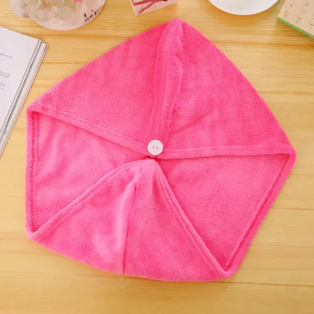 Korean version of coral fleece dry hair cap dry hair towel