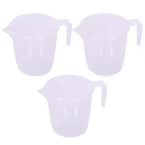 Kuber Industries Bathroom Mug | Plastic Bath Mug for Bathroom | Bath Mug | Mug for Bathroom | Mug for Toilet | Washroom Jug | 111 Bath Mug | 1 LTR | Pack of 3 | Transparent