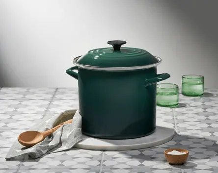 Le Creuset Enamel on Steel Stockpot, 8-Quart, Artichaut