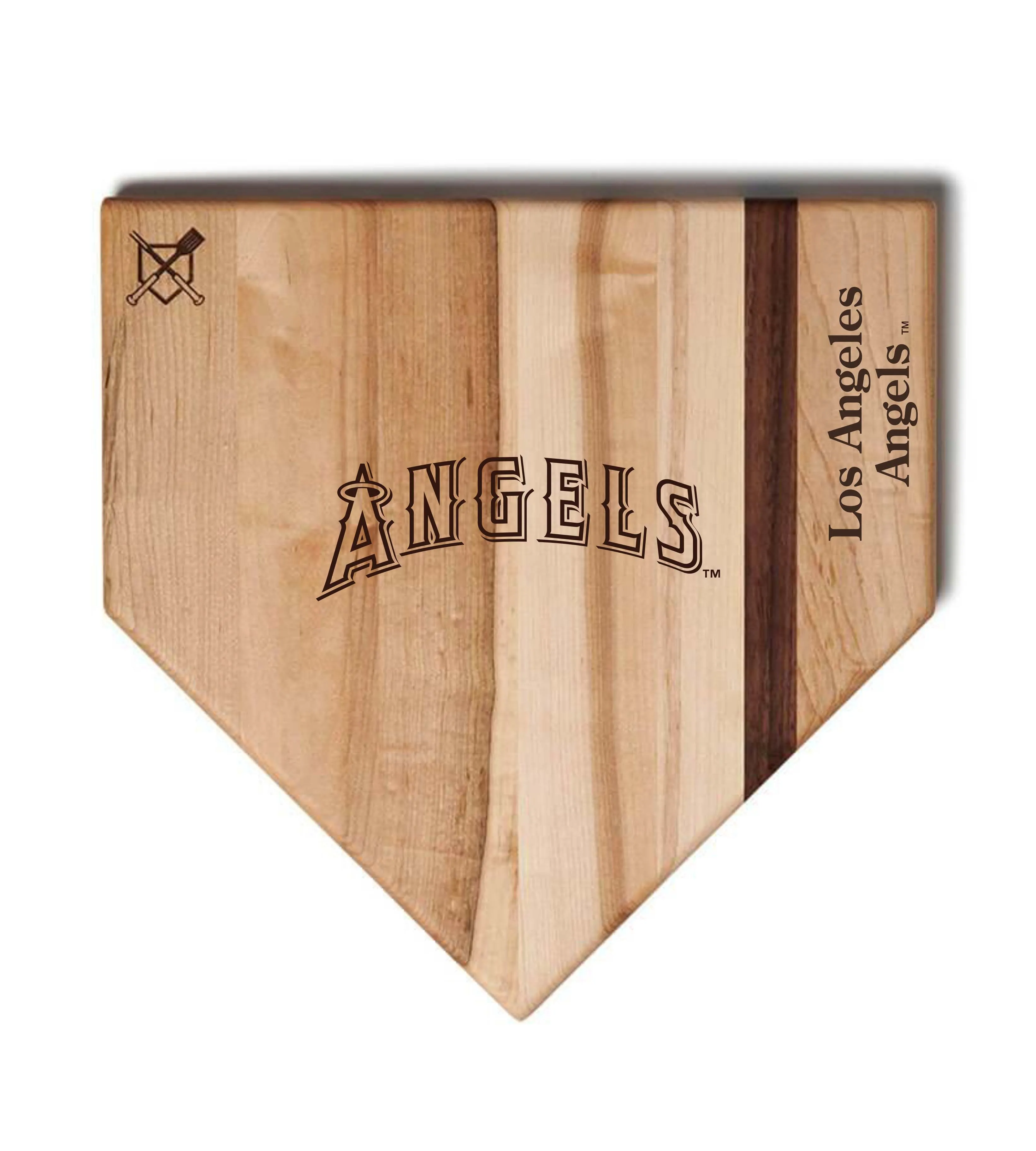 Los Angeles Angels Home Plate Cutting Boards | Multiple Sizes | Multiple Designs