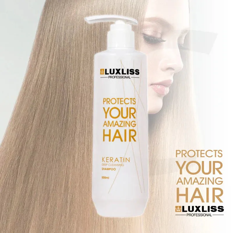 LUXLISS/LUXSILK Keratin Deep Cleansing Shampoo (500ml)