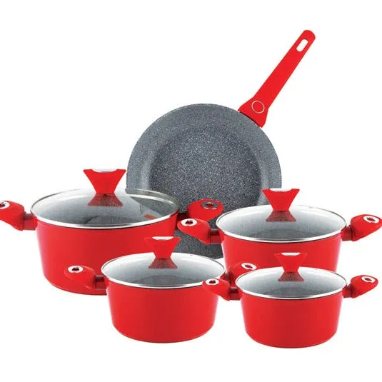 Marble Coated Cookware Set 9 PCS