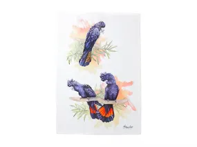 Maxwell & Williams Katherine Castle Bird Life Tea Towel 50x70cm Cockatoo