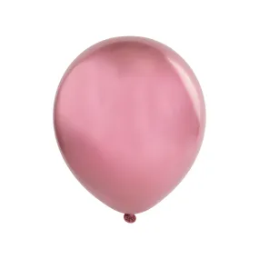 Metallic Dusty Rose 10" Chrome Latex Balloons | 50 pcs