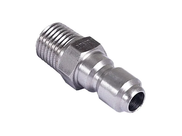 Mi-T-M® AW-0017-0002 Quick Connect Plug, 1/4" MNPT x 1/4"