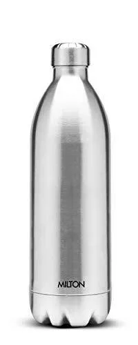 Milton Thermosteel Duo DLX 1800 Stainless Steel Water Bottle, 1.8 Liters, Silver