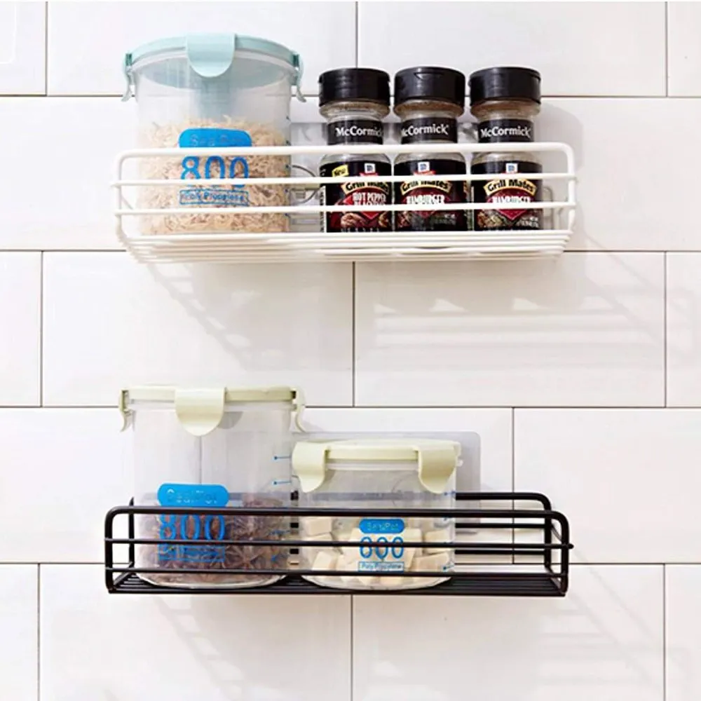 Multifunctional Wall Hanging Storage Rack (Black)