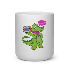 Munchies the Crocodile Heart Shape Mug