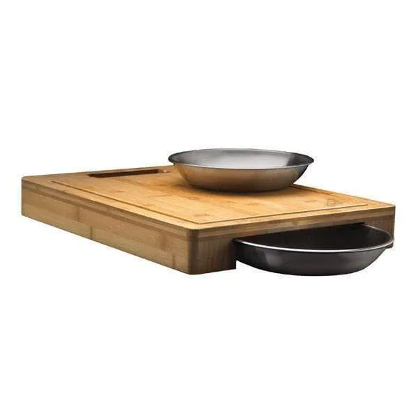 Napoleon PRO Cutting Board with Stainless Steel Bowls 70012