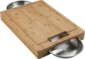 Napoleon PRO Cutting Board with Stainless Steel Bowls 70012