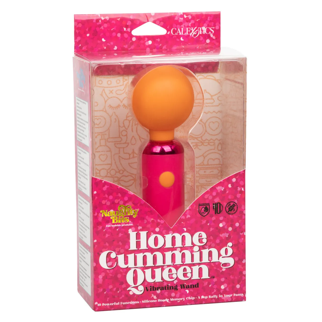 Naughty Bits HOME CUMMING QUEEN Vibrating Mini Massage Wand