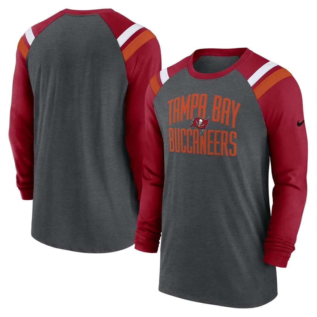 Nike Men's NFL Tampa Bay Buccaneers Tri-Blend Longsleeve Shirt