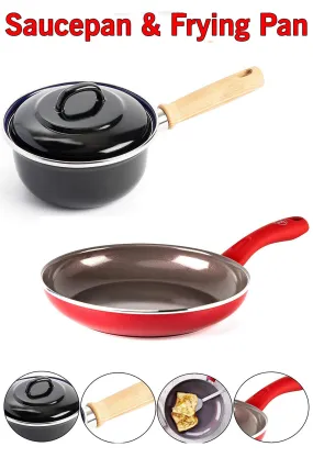 Non Stick Saucepan and Frying Pan Set