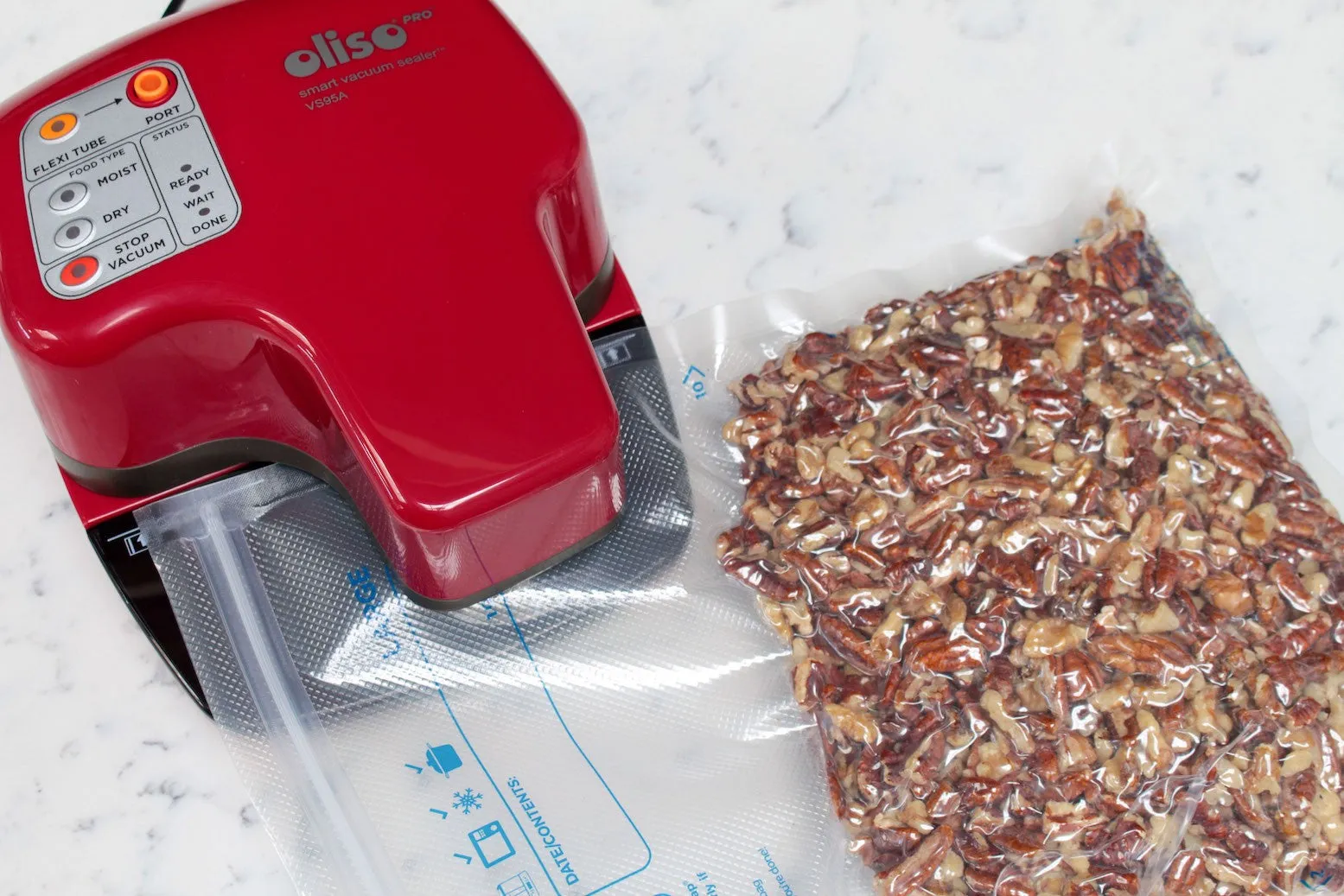 OLISO PRO VS95A (RED) SMART VACUUM SEALER STARTER KIT