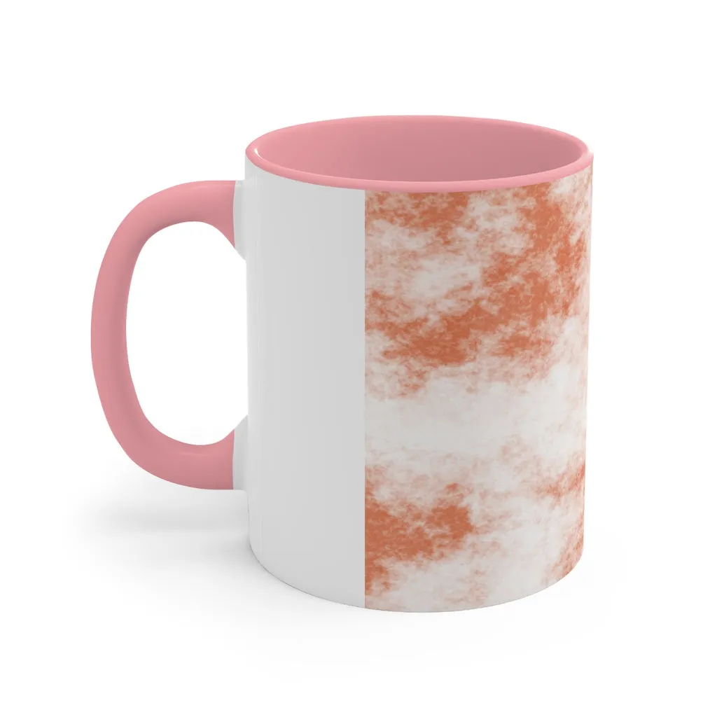 Orange Clouds Accent Mug