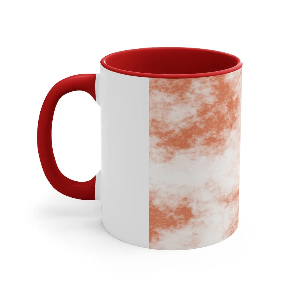 Orange Clouds Accent Mug