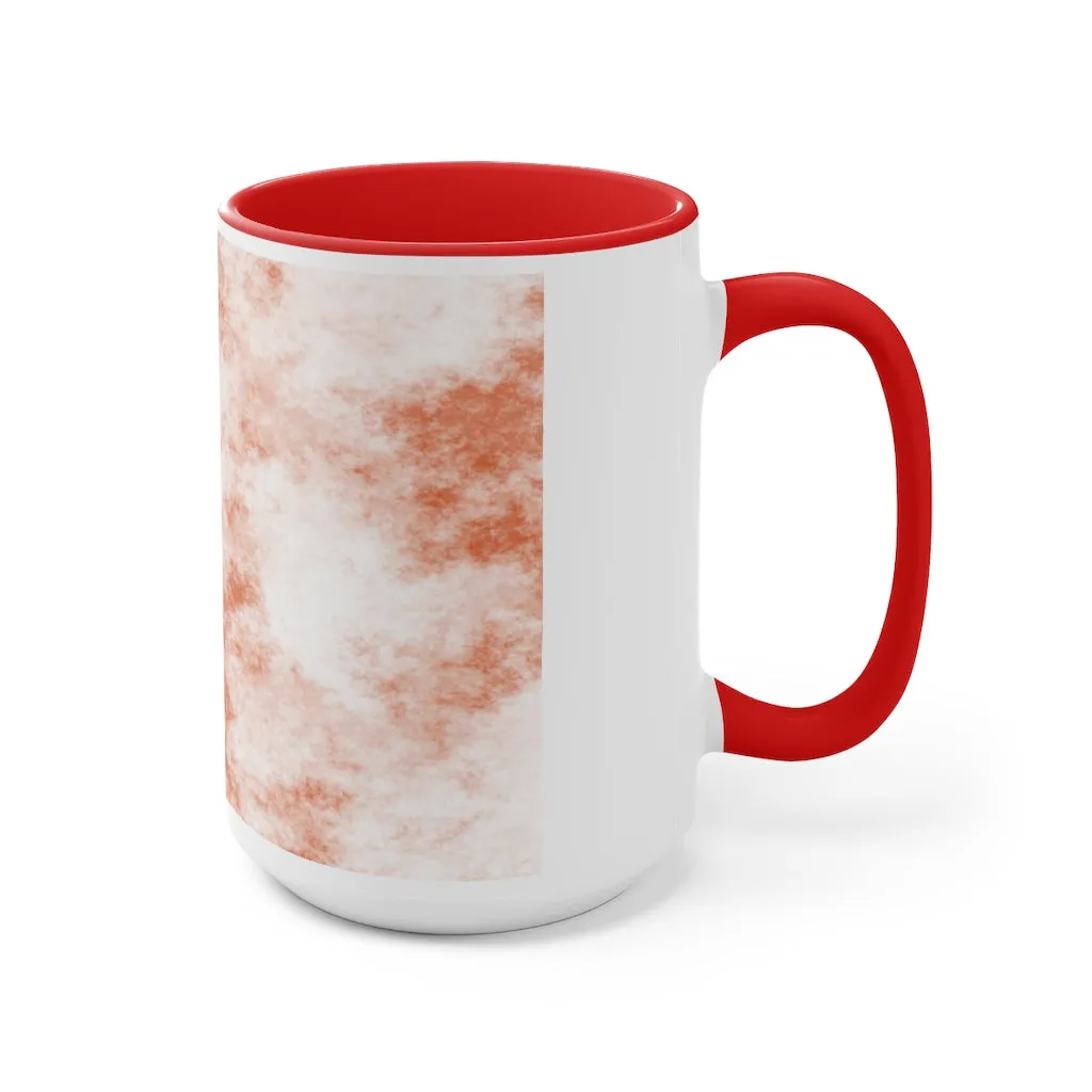 Orange Clouds Accent Mug